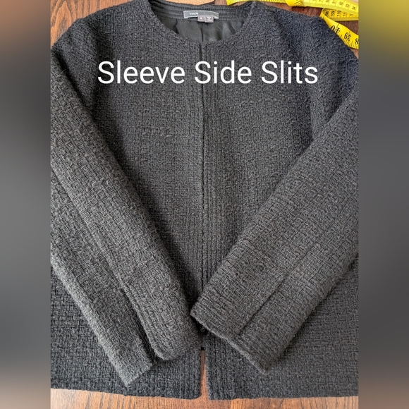 Vince Black Boucle Cropped Blazer Size 6 - Picture 7 of 16